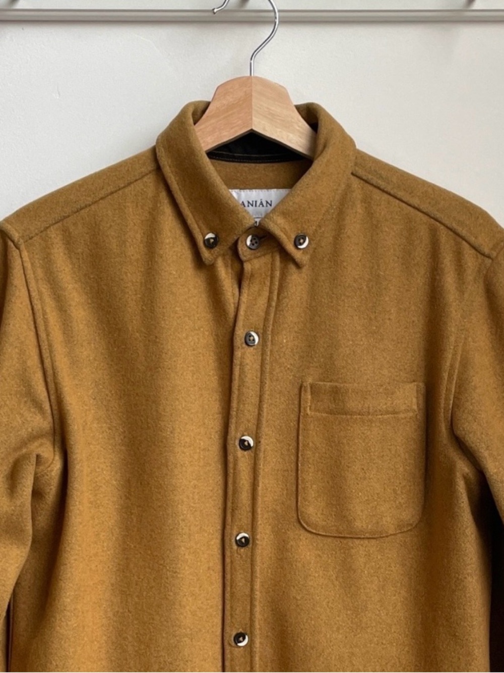 Anian Modern Melton Wool Shirt